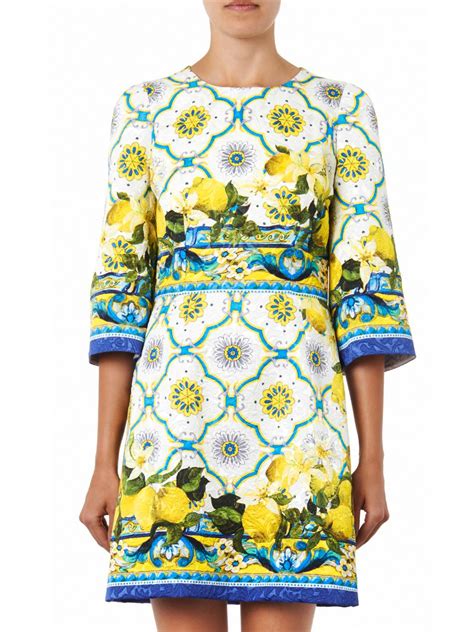 dolce gabbana blue print|dolce and gabbana lemon print.